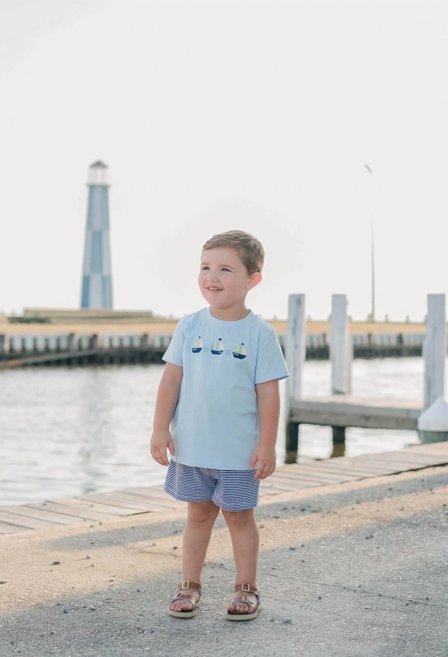 Boys Set Sail Short Set