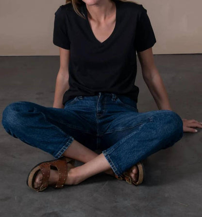 Romy Slub V-neck Tee