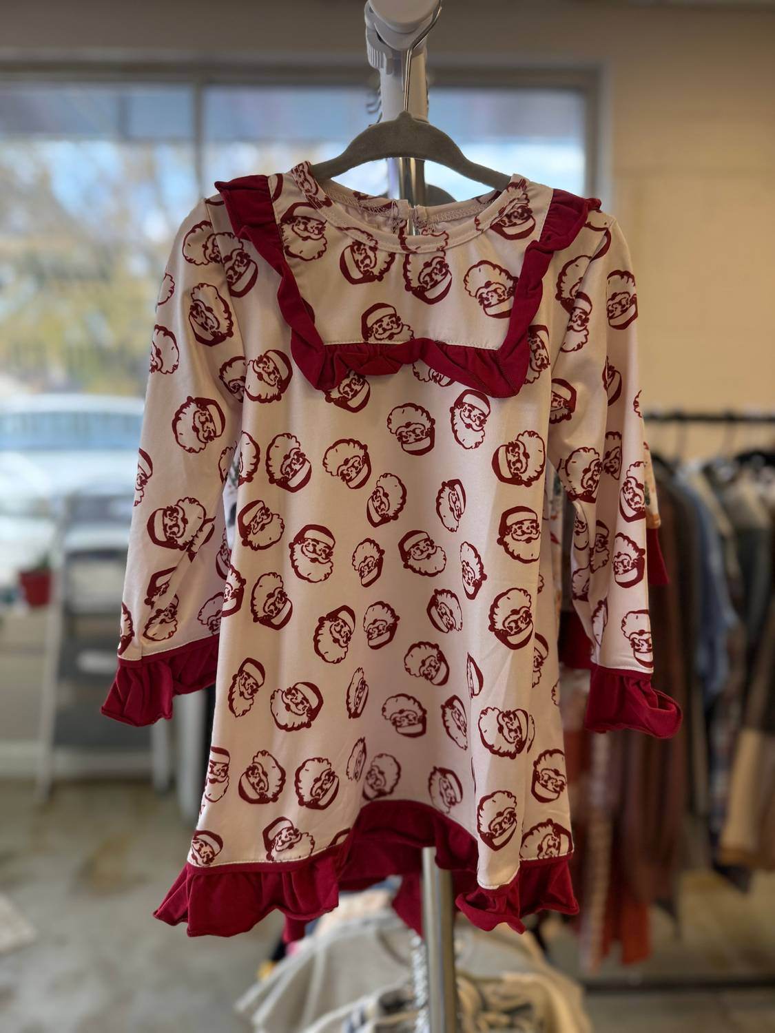 Melina & Me - Girls Classic Santa Ruffle Gown - Rack Hunt -