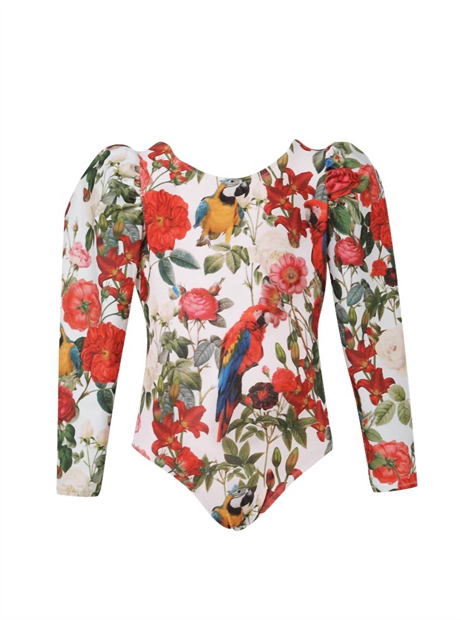 Lia Sahara - Girl's Puffed Long Sleeves One Piece - Rack Hunt -