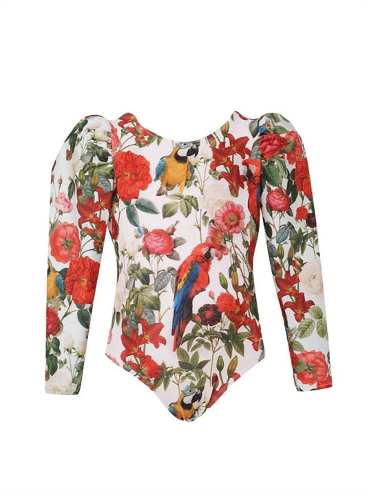 Lia Sahara - Girl's Puffed Long Sleeves One Piece - Rack Hunt -