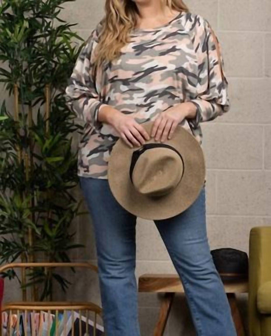 Soft Knit Open Shoulder Top