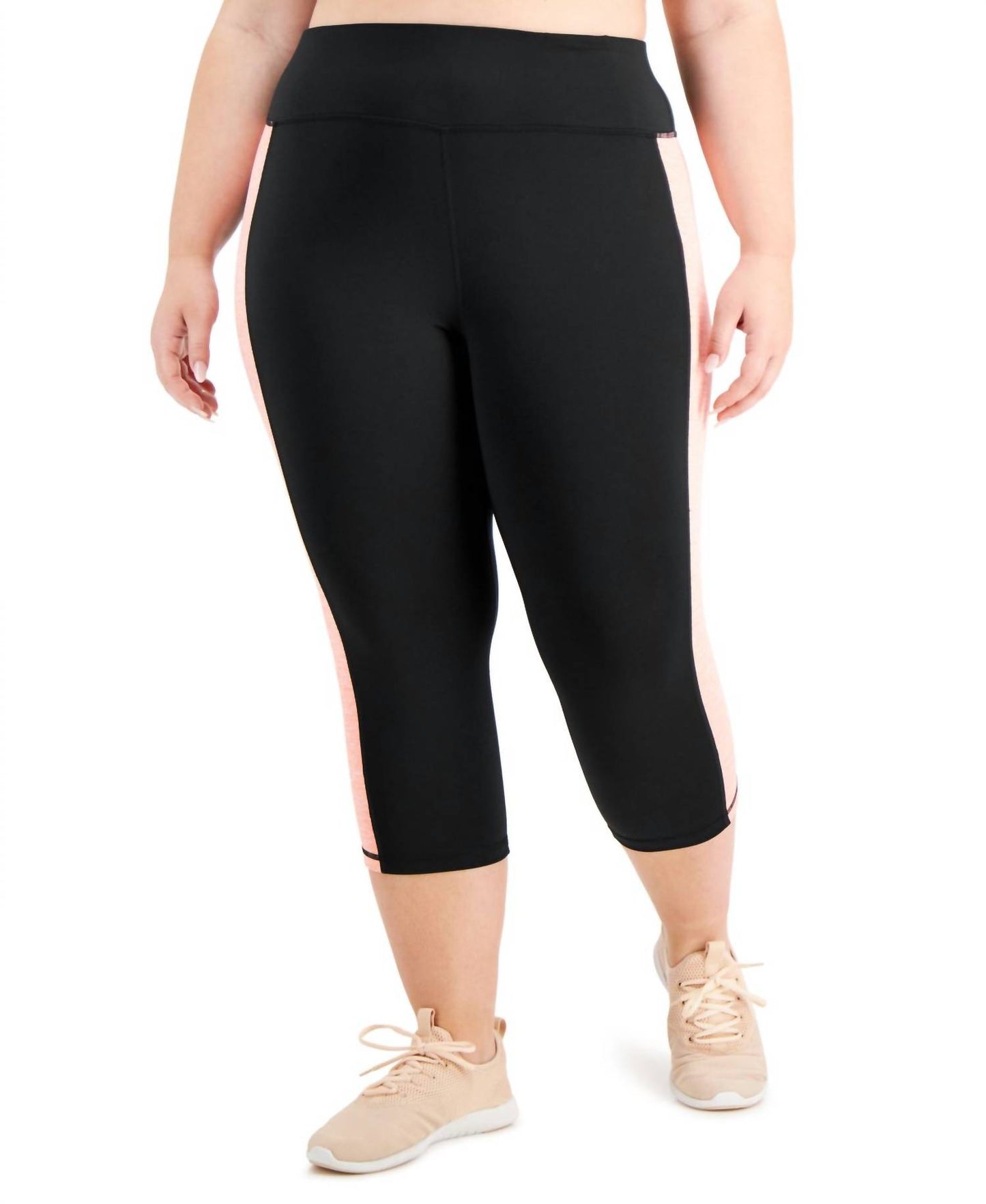 Women's Colorblock Capri Leggings - Plus