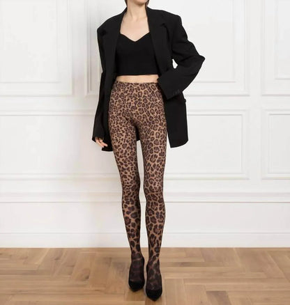 Valentino - Animal Print Tights - Rack Hunt