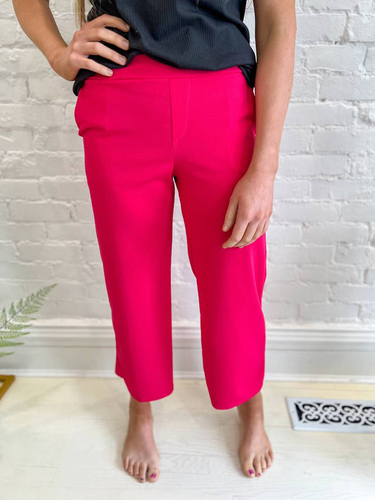 Lucy Wide Leg Stretchy Crop Pants