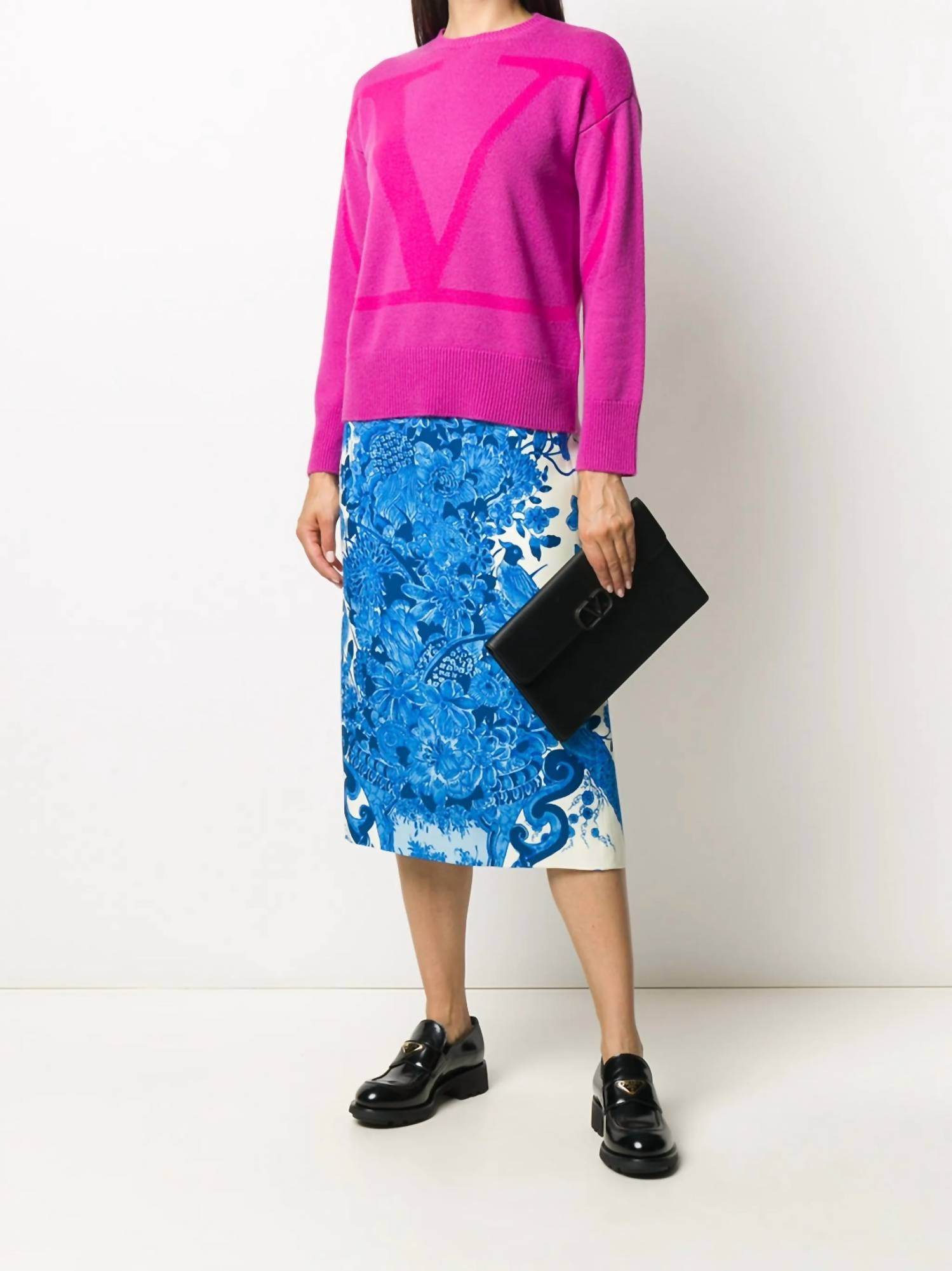 Valentino - Printed Midi Skirt - Rack Hunt