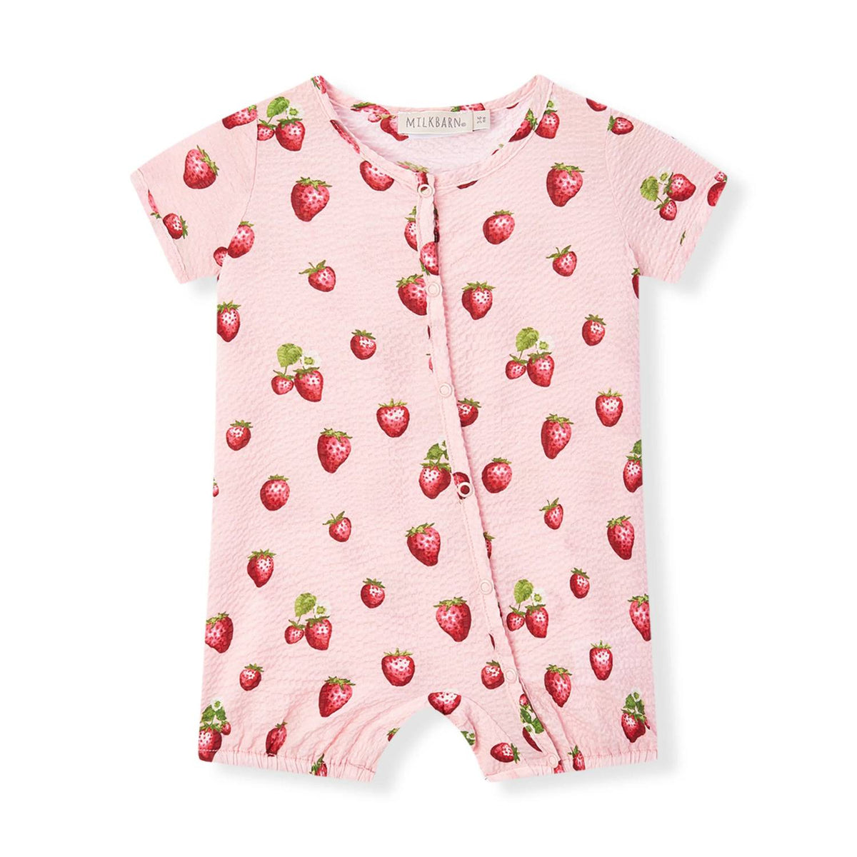 Girl's Strawberry Snap Shortall
