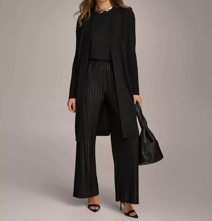 Tie Waist Long Cardigan
