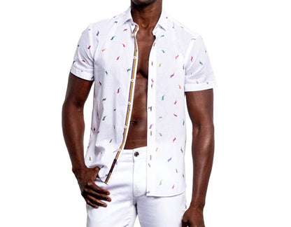 Parrot Punch Foil Short Sleeve Shirt