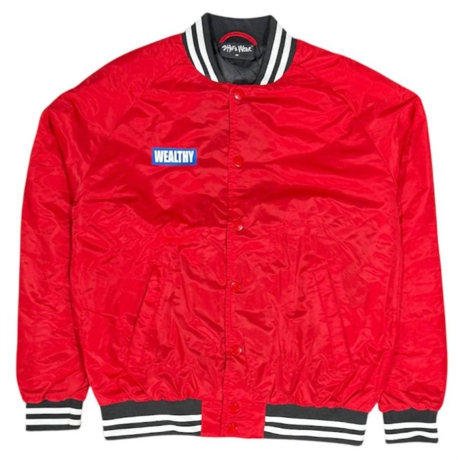 Wealthy - Men's Varsity Jacket - Rack Hunt -