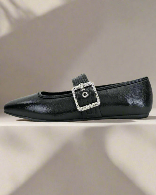 Women's Maggie Buckle Strap Mary Jane Flats