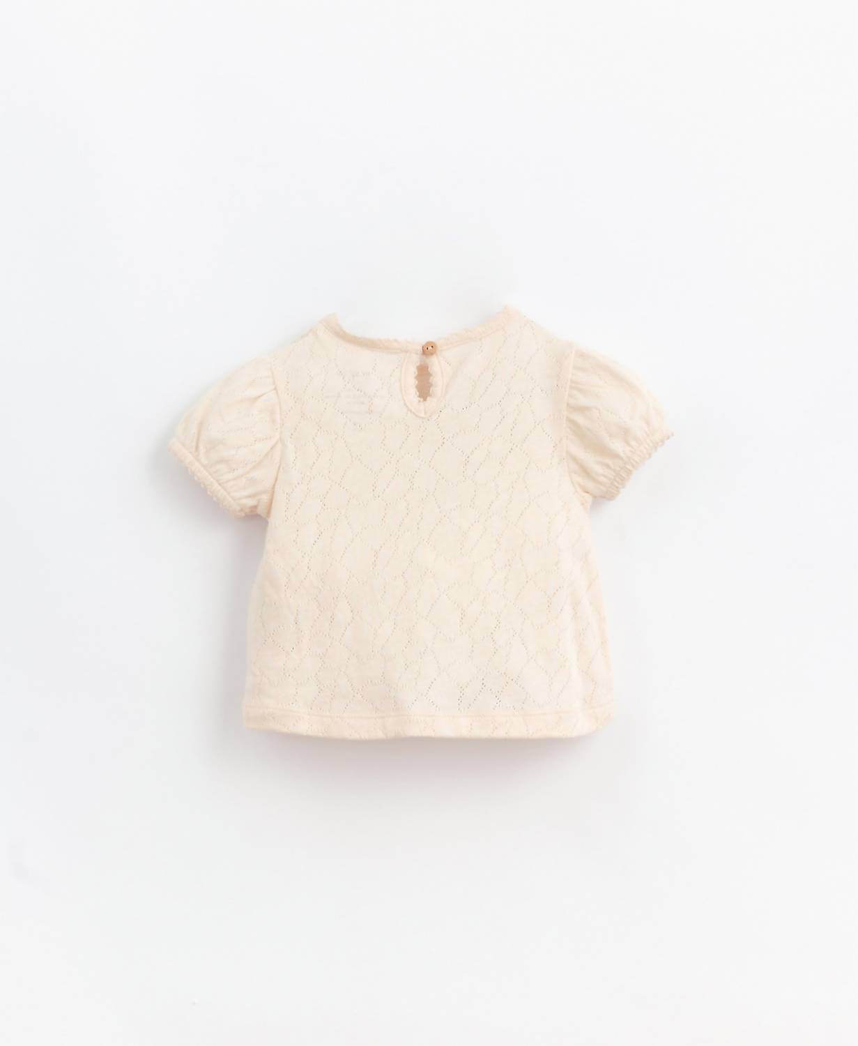 PLAY UP - Girls' Needlepoint Pointelle Ajour Tee - Rack Hunt -