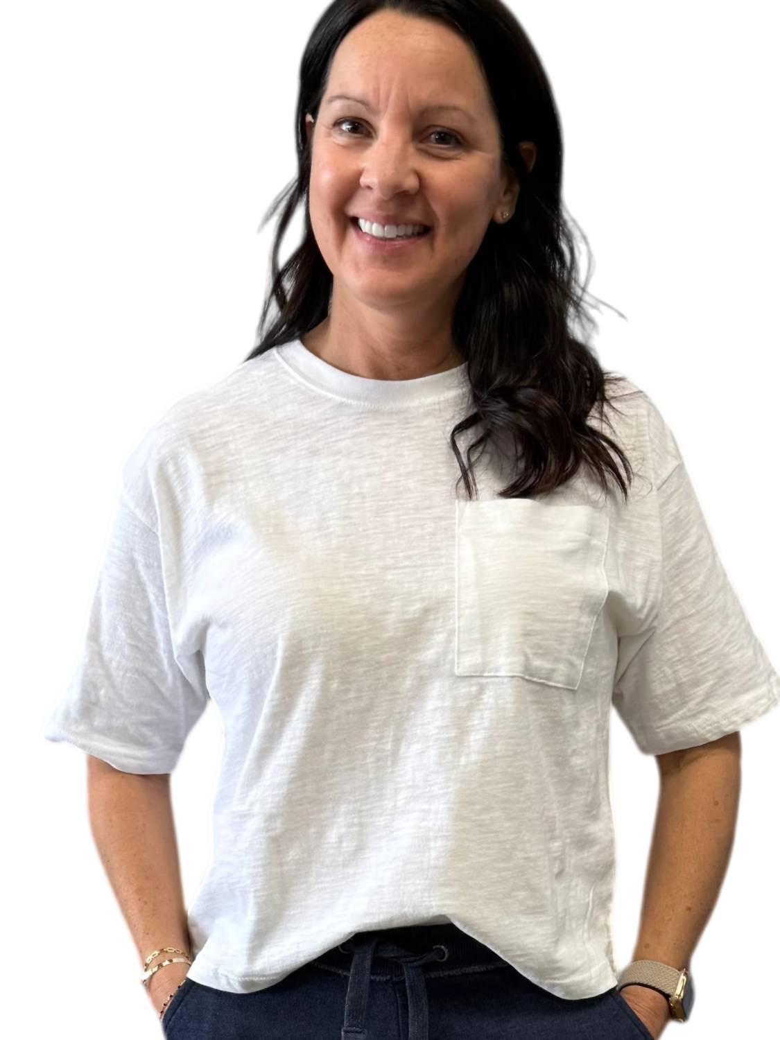 Keys Crew Neck Oversized Top