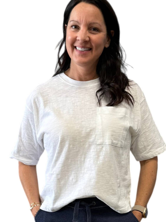 Keys Crew Neck Oversized Top