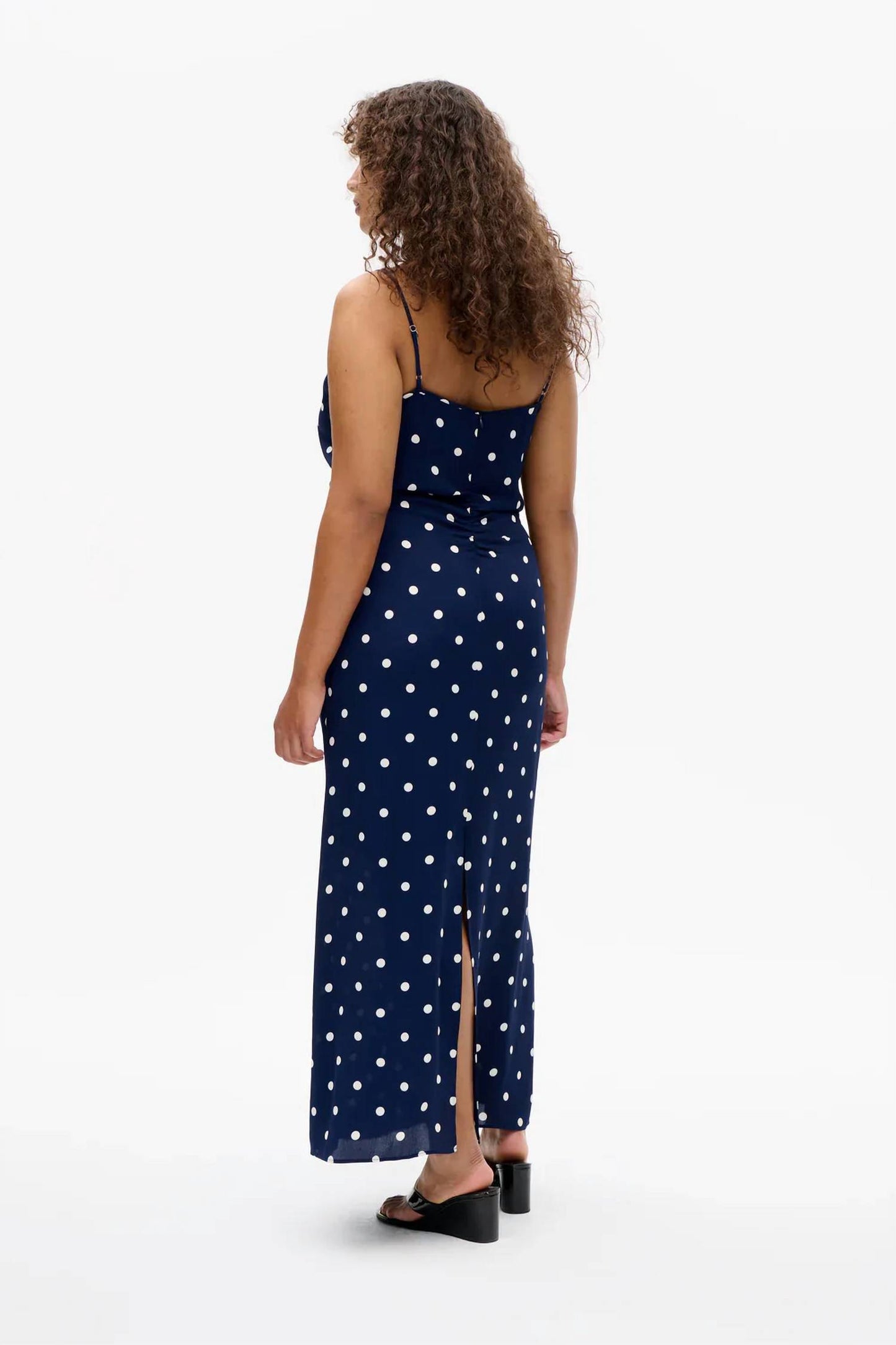 Atalia Polka Dot Slip Dress