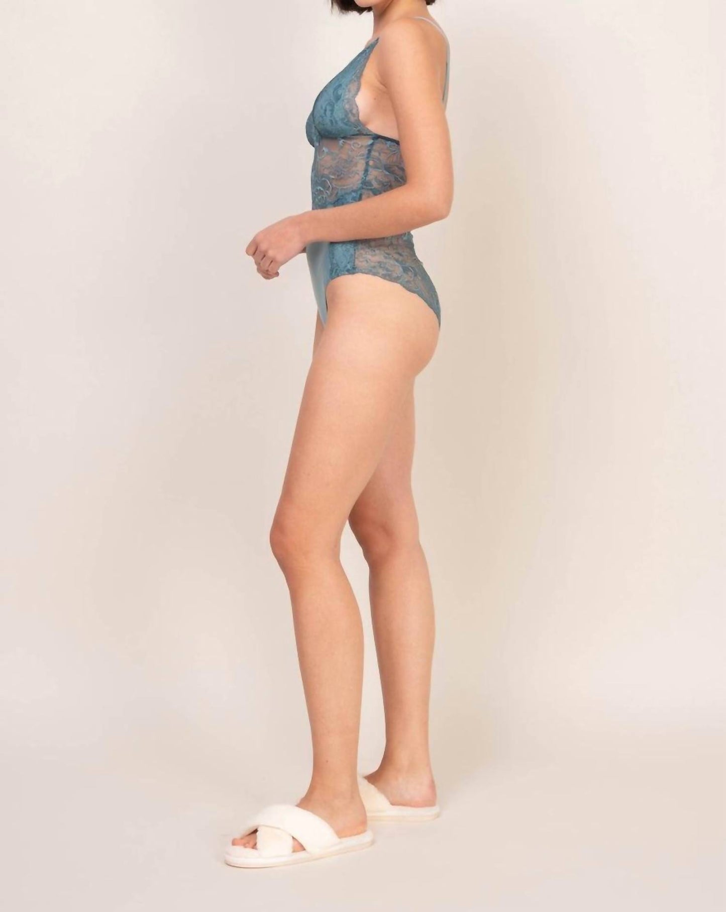 See Through Lace Bodysuit