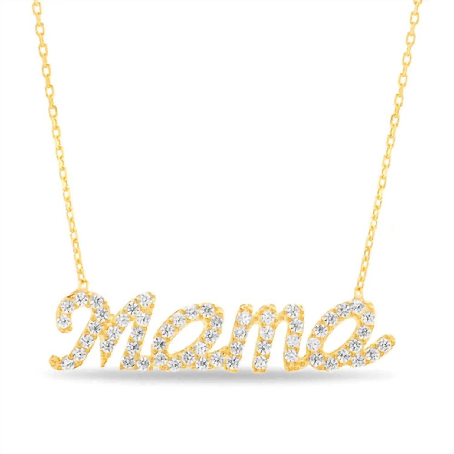 Allyanna Gifts - Women's Cubic Zirconia "mama" Necklace - Rack Hunt
