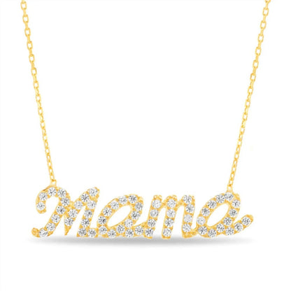 Allyanna Gifts - Women's Cubic Zirconia "mama" Necklace - Rack Hunt