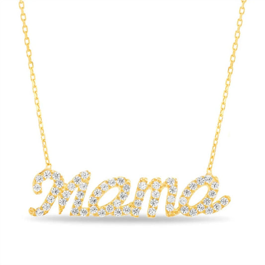 Allyanna Gifts - Women's Cubic Zirconia "mama" Necklace - Rack Hunt