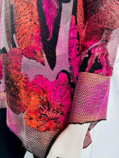 Variations - Women'ssunset Floral Burnout Top - Rack Hunt