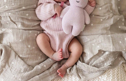 Kids Hand Knit Baby Hippo Stuffed Toy