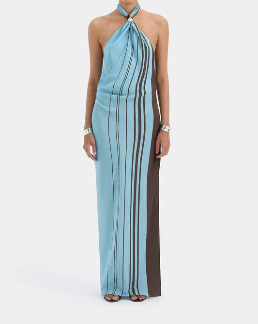Rioja Halter Scarf Maxi Dress