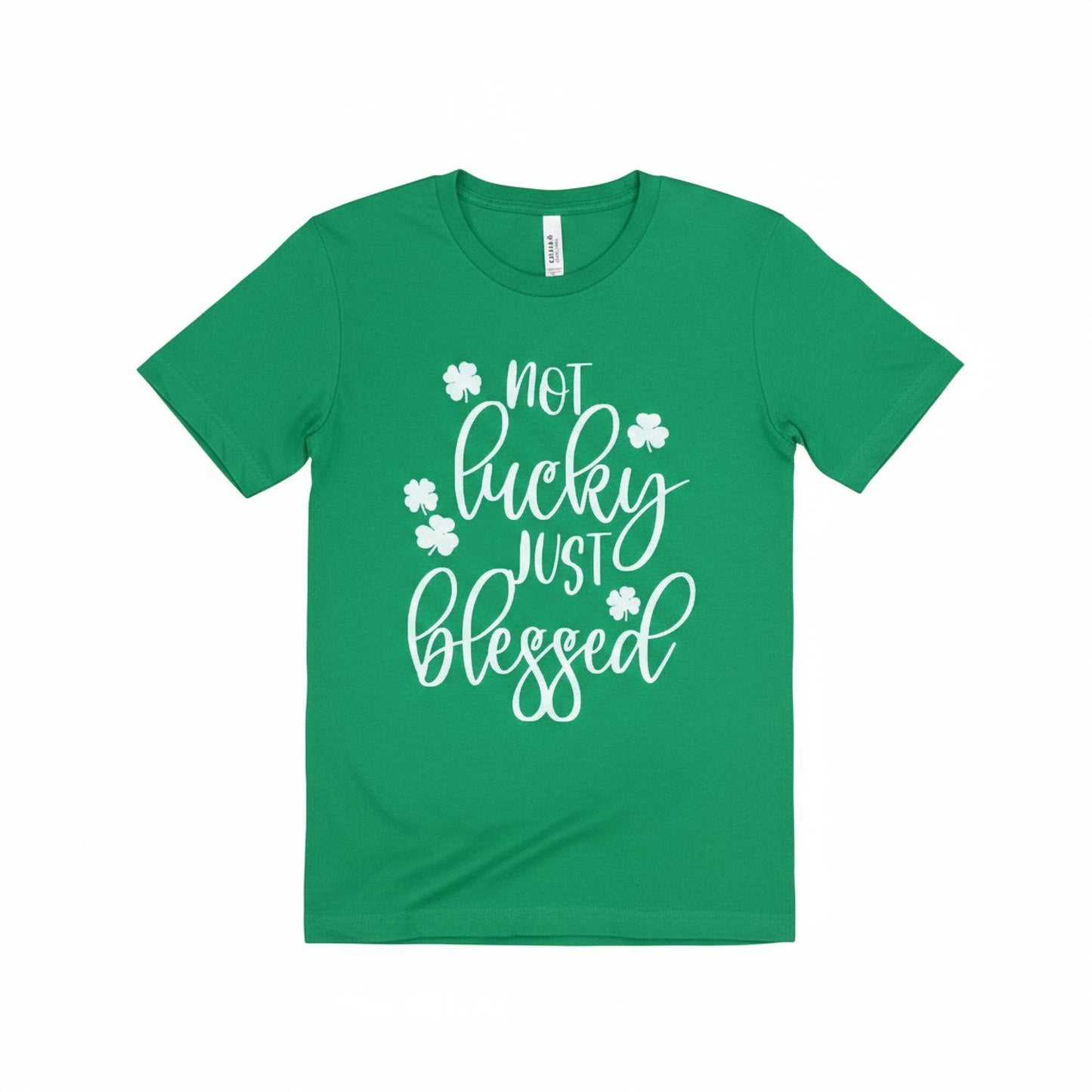 Women's Not Lucky Just Blessed Canvas Tee