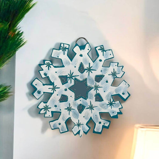 Round Top - Snowflake Glittery Charm - Rack Hunt -
