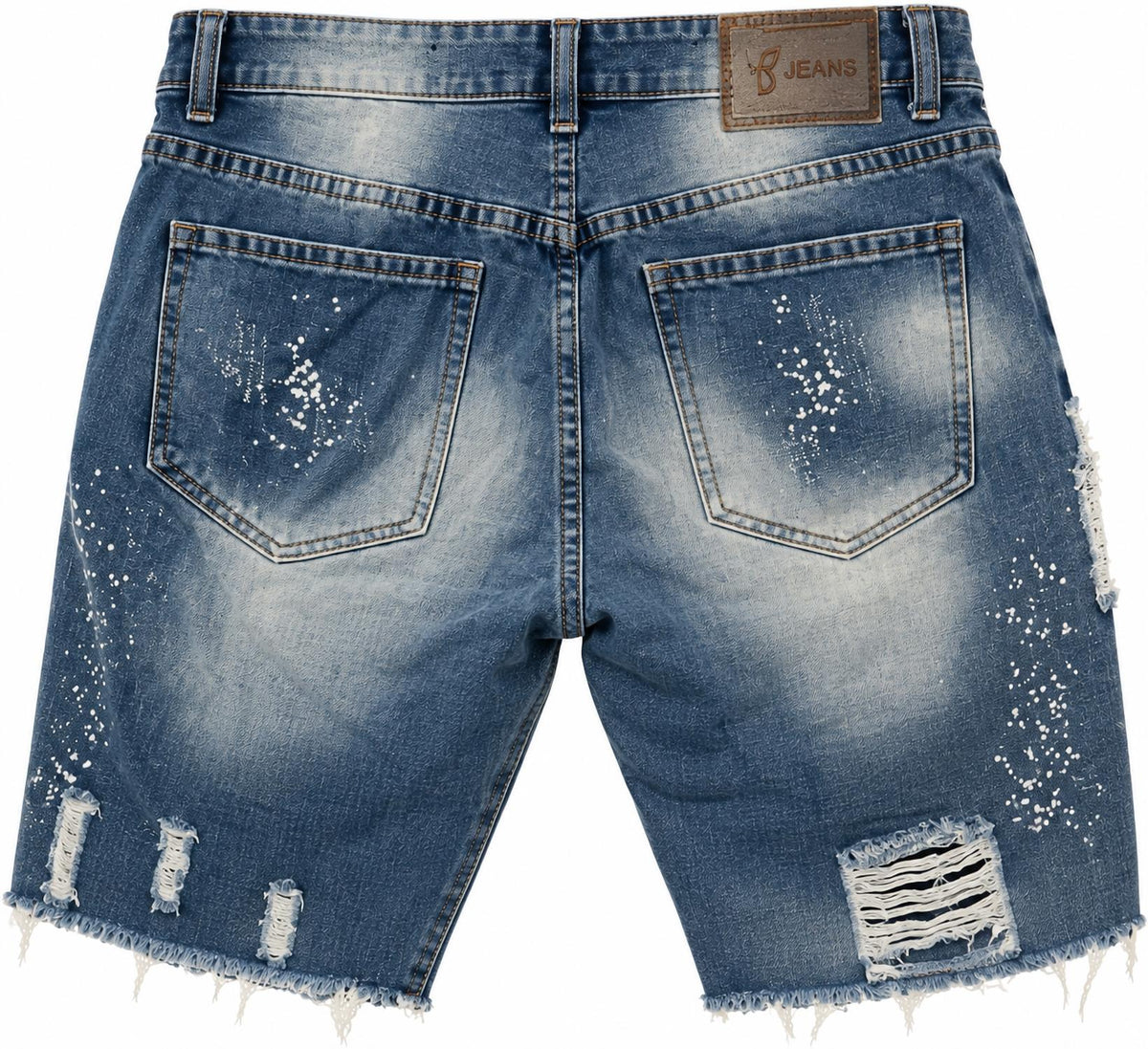 Men's Distressed Jean Shorts