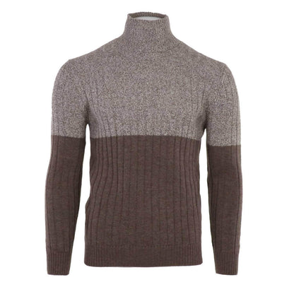 Pashmere - Men's Cashmere Mouline Mockneck Sweater - Rack Hunt