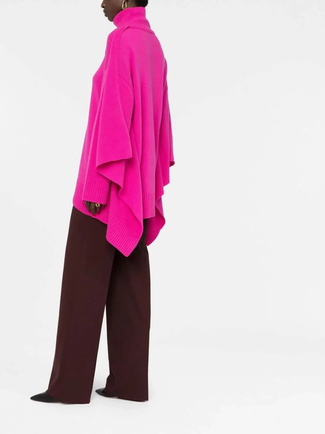 Valentino - Draped Turtleneck Sweater - additional view - Rack Hunt