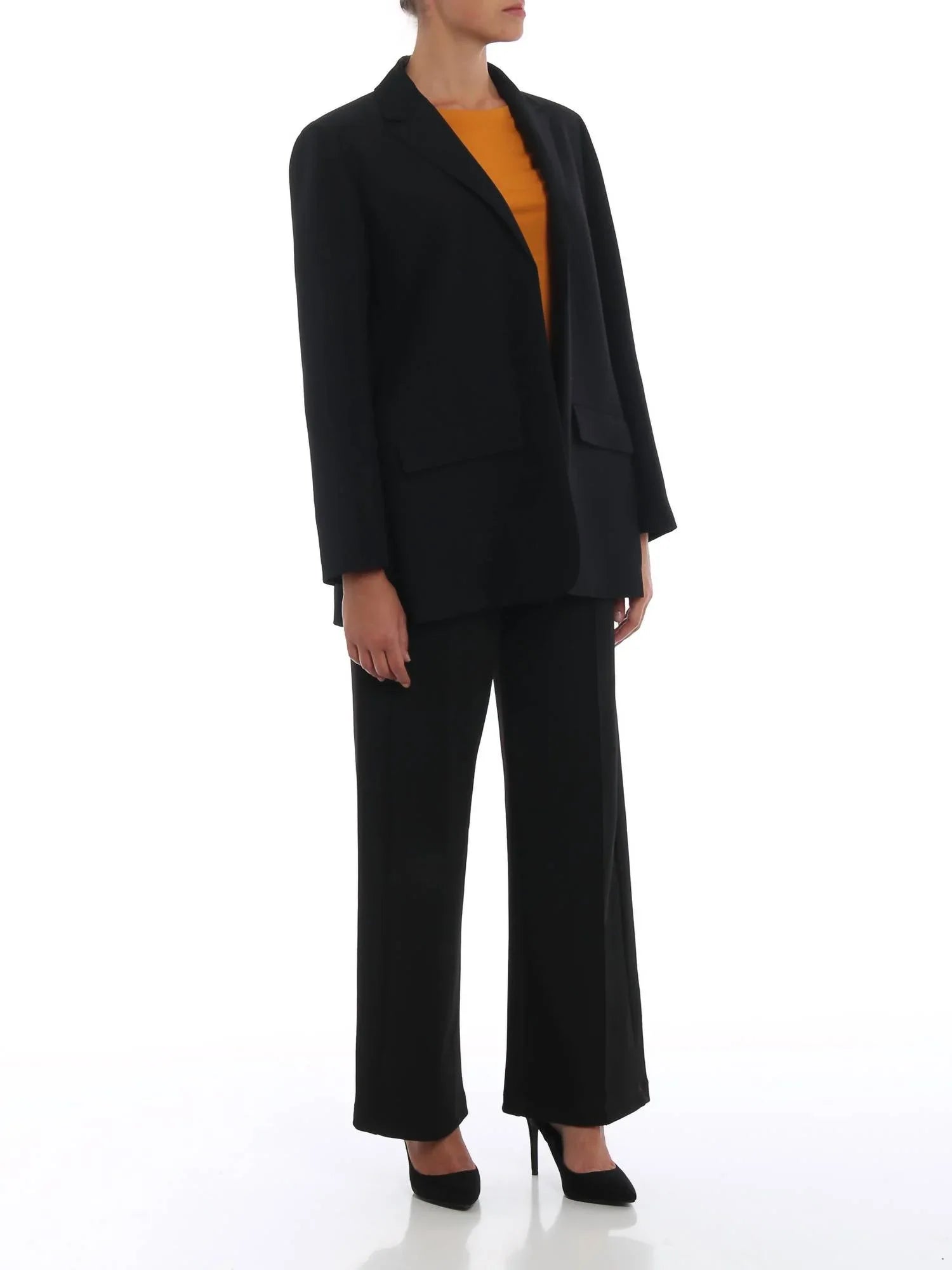 Valentino - Crepe Cady Open Front Tailored Blazer - side view - Rack Hunt