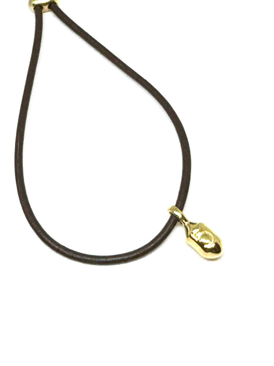 Women's Micro 5 Buoy On Leather Bracelet