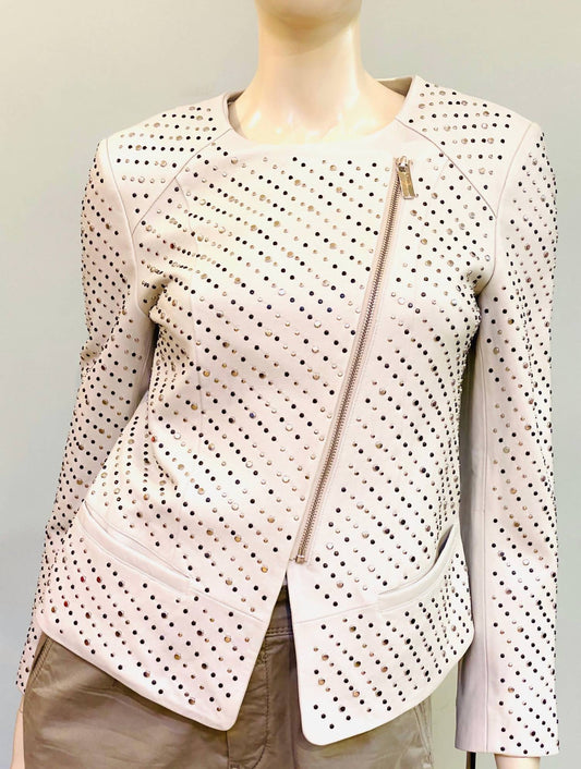 Women's Celine Micro Studded Leather Jacket