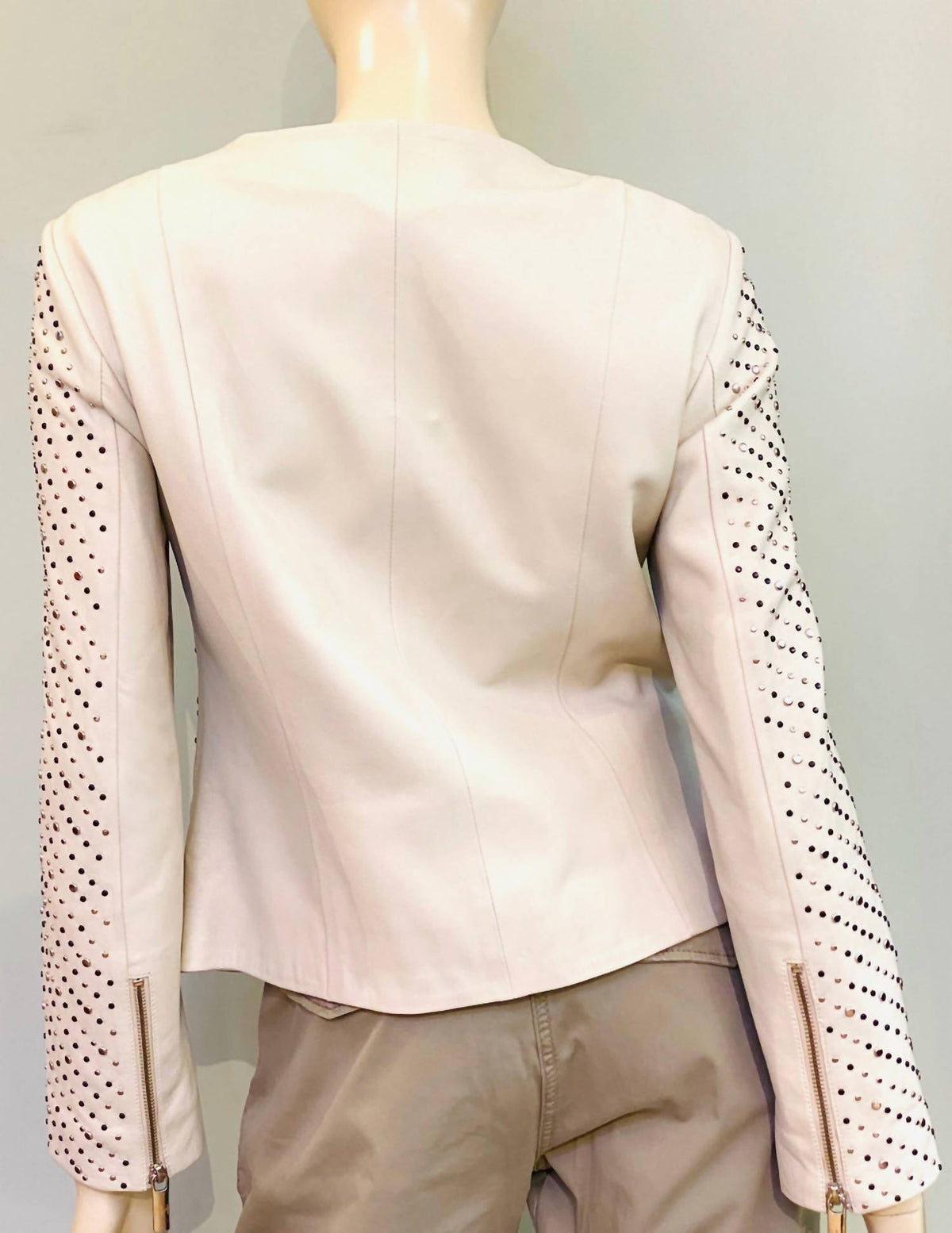 Women's Celine Micro Studded Leather Jacket