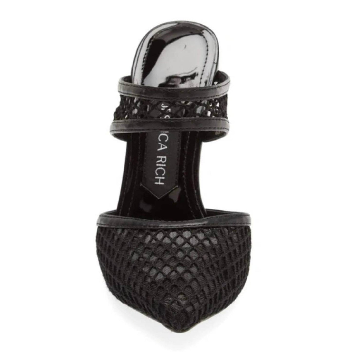 Jessica Rich - Women's Ysabelle Fishnet Pointed Toe Heels - Rack Hunt -