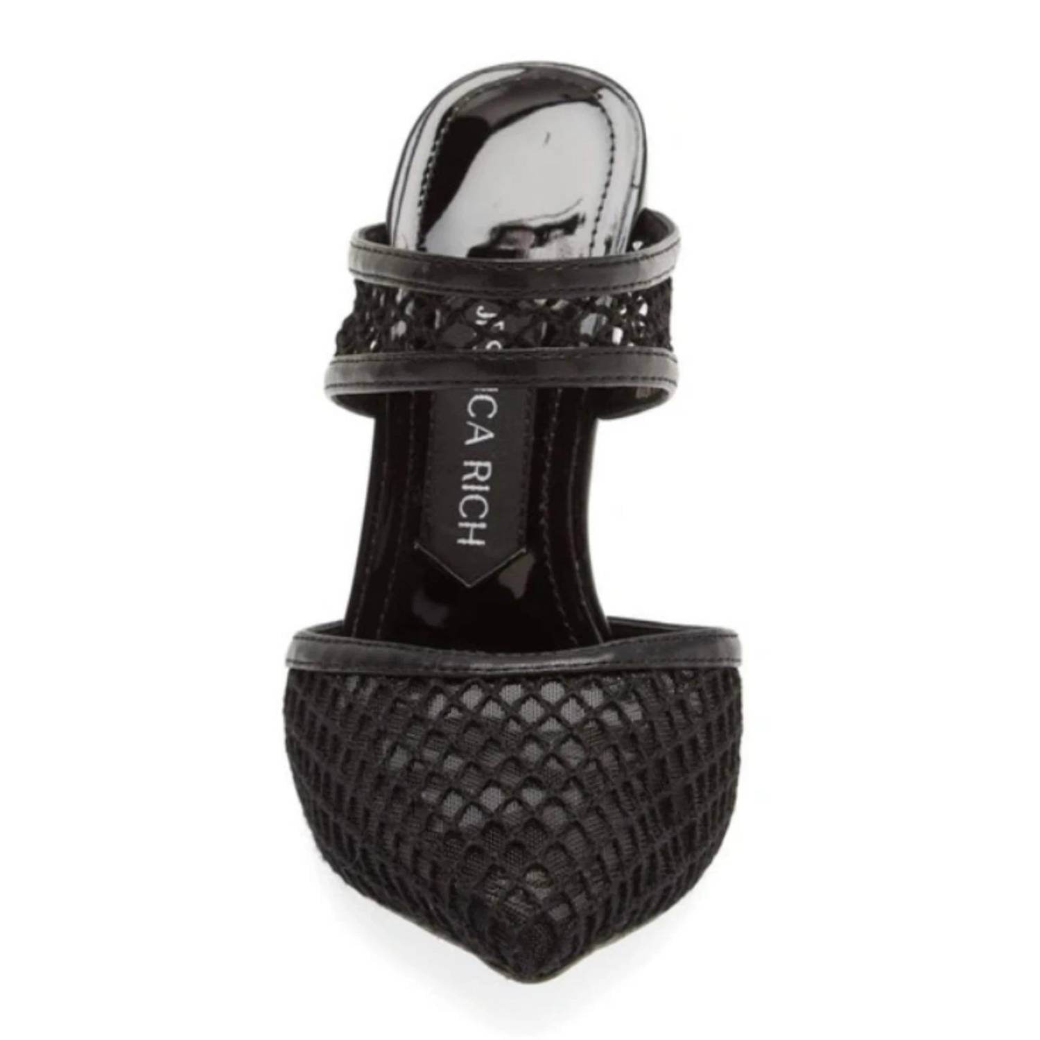 Jessica Rich - Women's Ysabelle Fishnet Pointed Toe Heels - Rack Hunt -