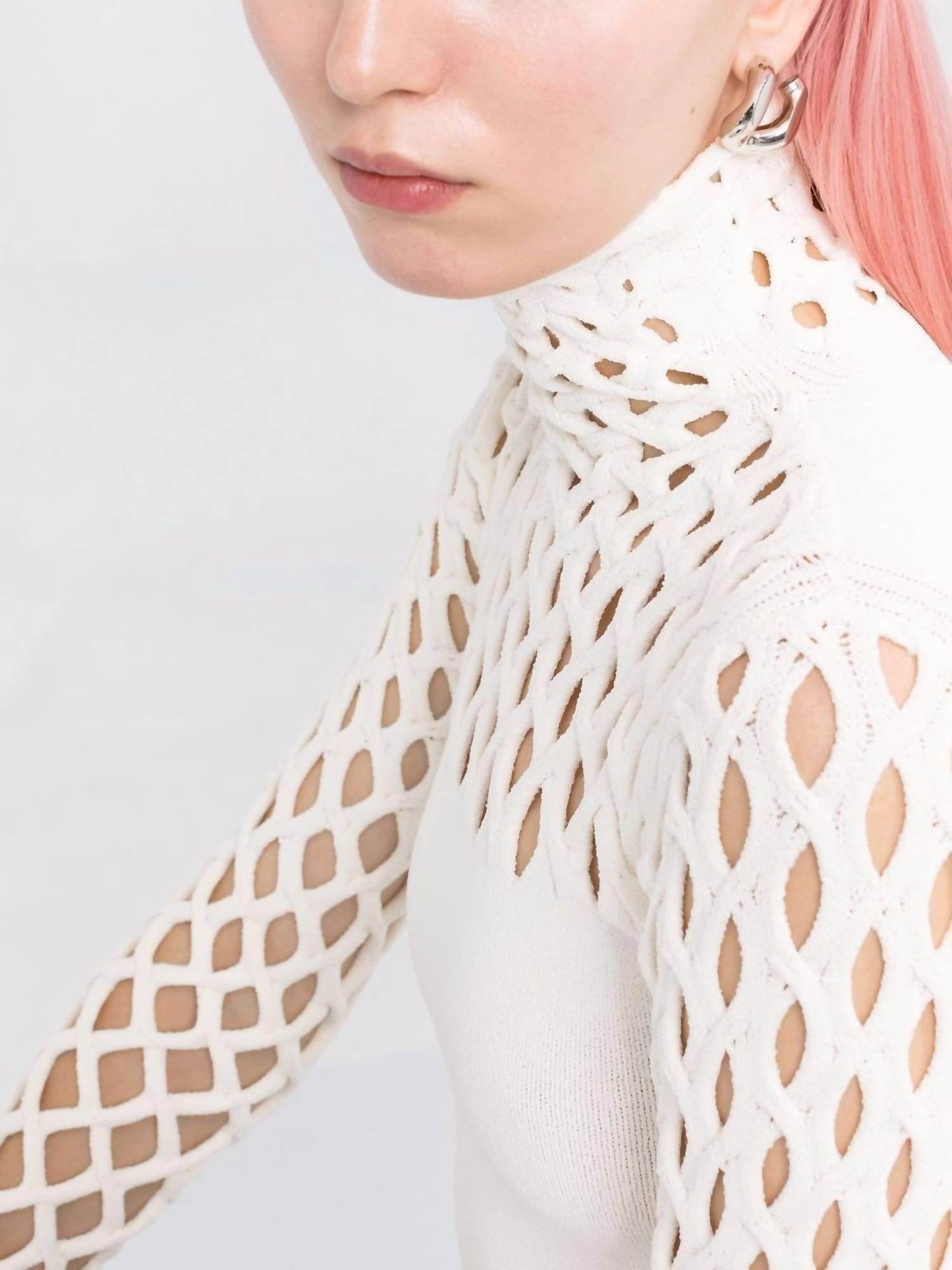 Valentino - Knit And Mesh Top - Rack Hunt