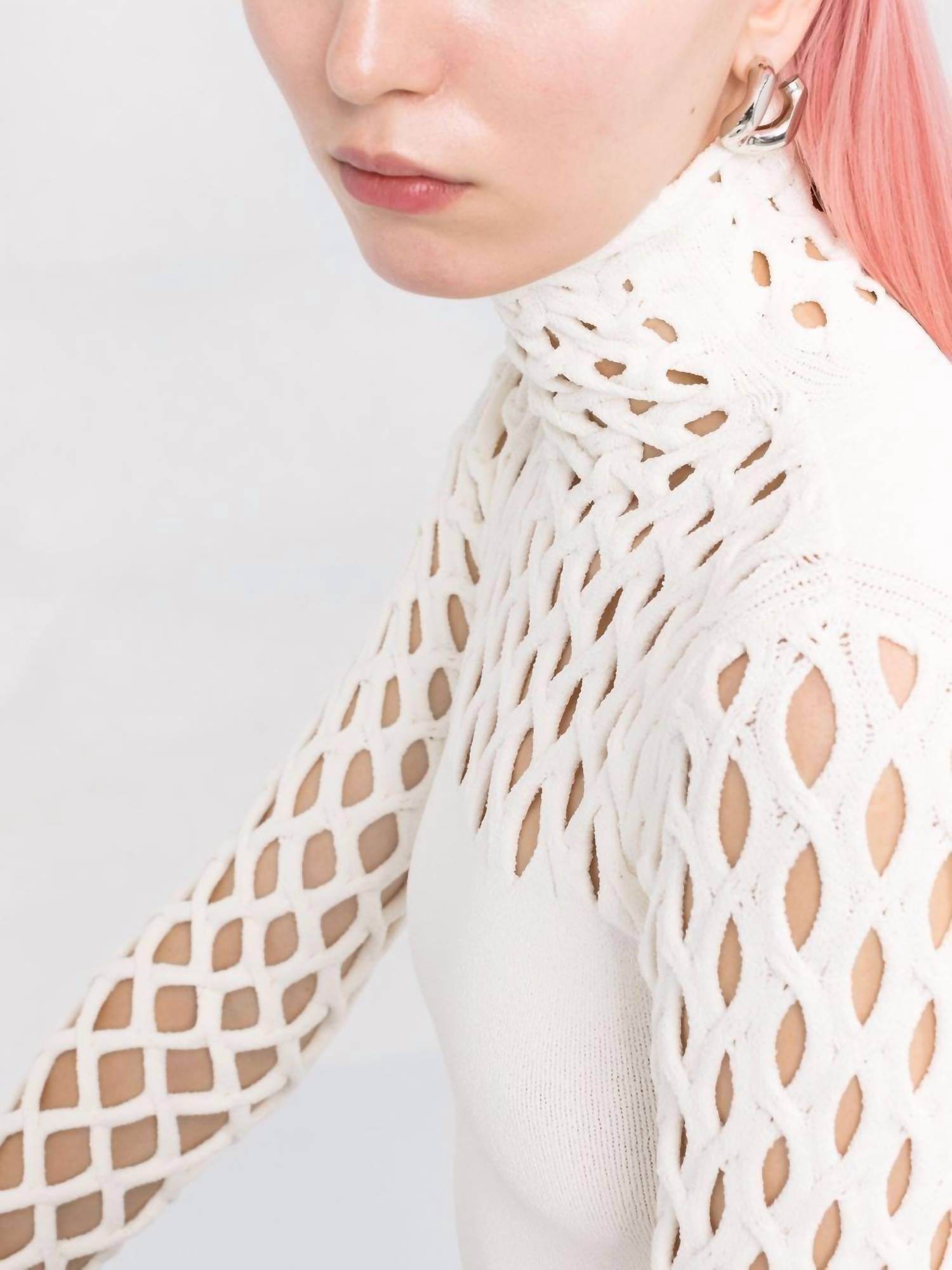 Valentino - Knit And Mesh Top - Rack Hunt