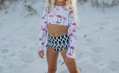 Kid's 2 Piece Rash Guard Swimsuit