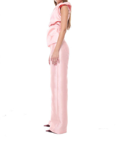 Heavy Satin Draped Top