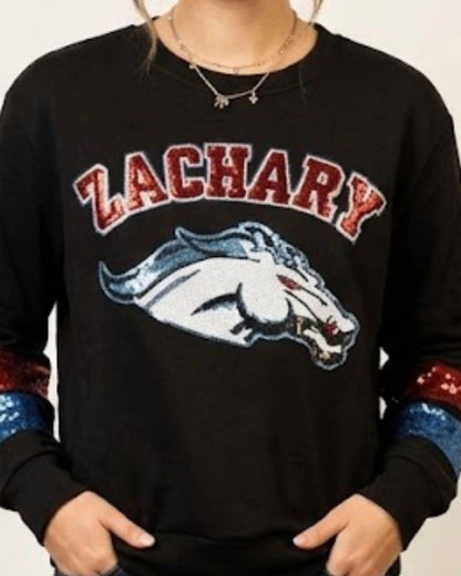 Zachary Broncos Sequin Sweatshirt