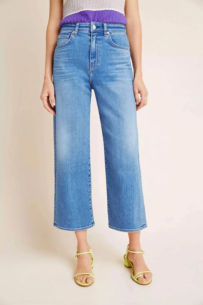 CQY - Sunday Ultra High-risecropped Wide Leg Jeans - Rack Hunt