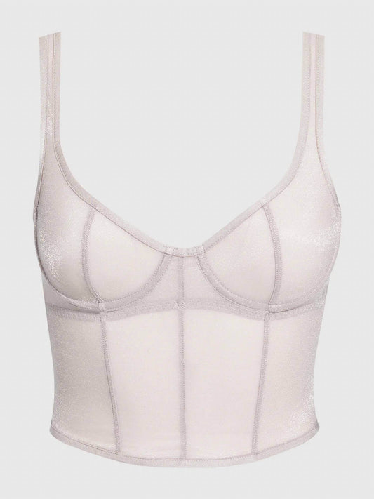 Frederick's of Hollywood - Pia Unlined Underwire Mesh Bustier - Rack Hunt -