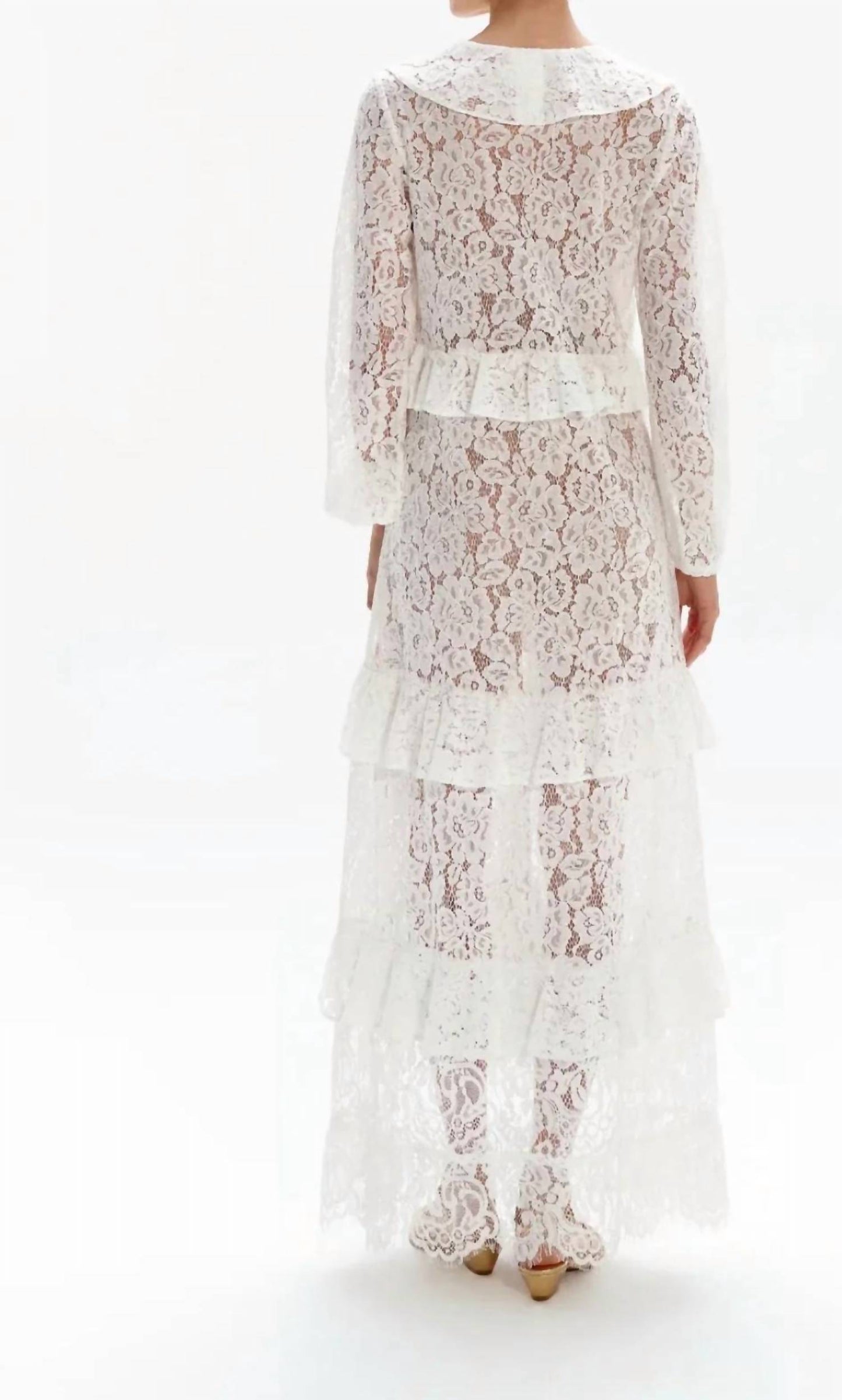 POSH LACE LONG DRESS
