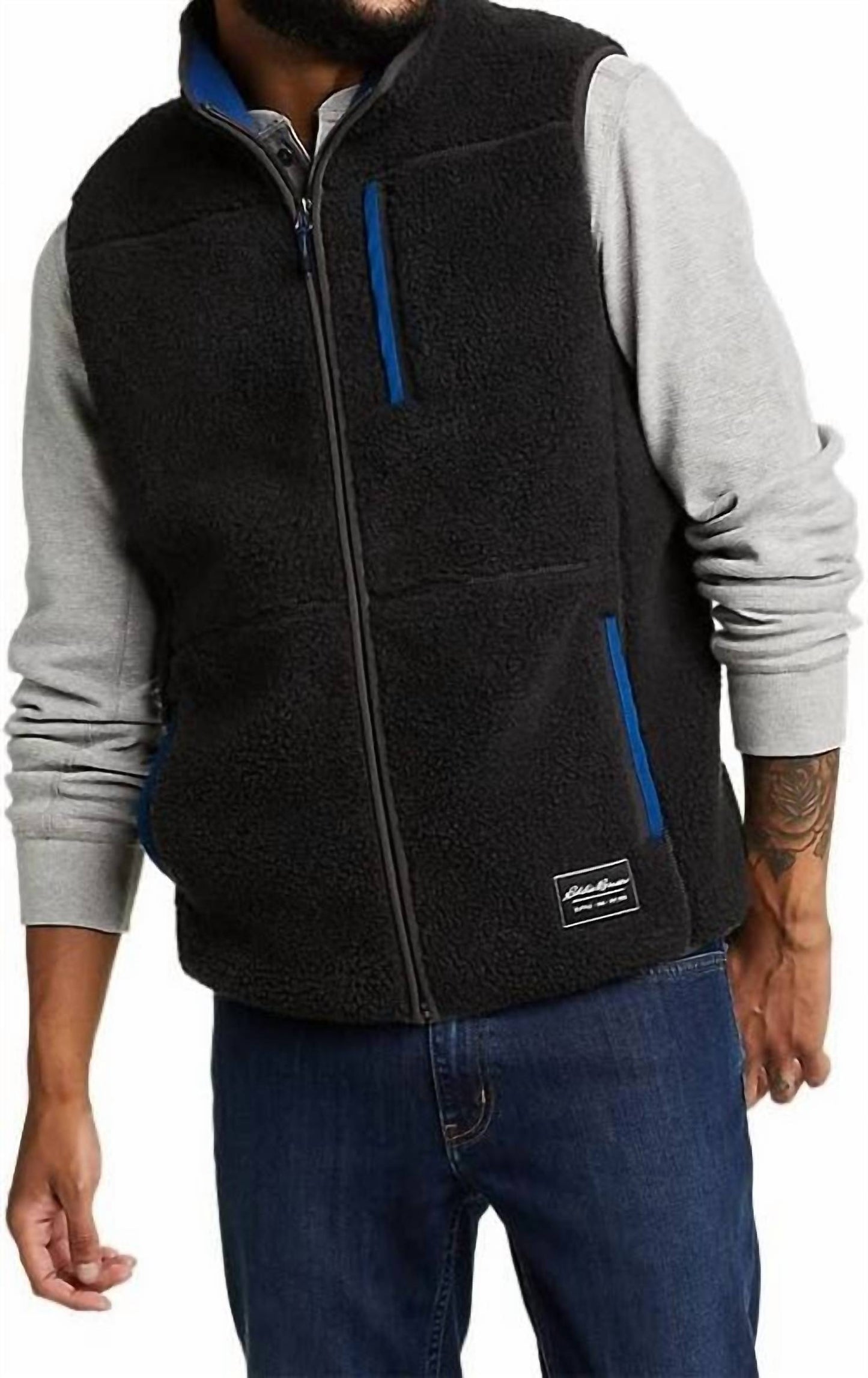 Chilali Faux Shearling Fleece Vest - Big And Tall