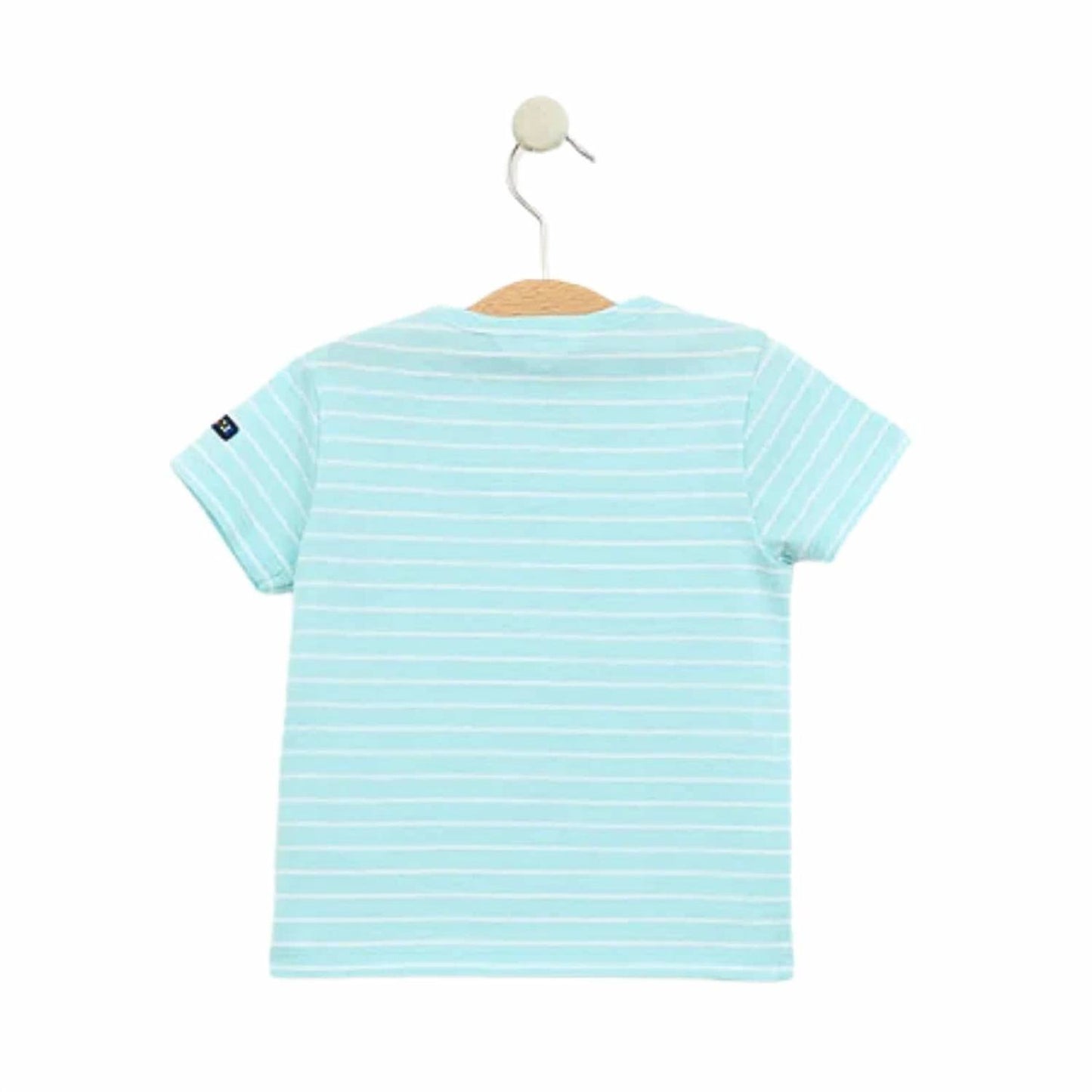 Baby's Short Sleeve Nautical Striped Shirt