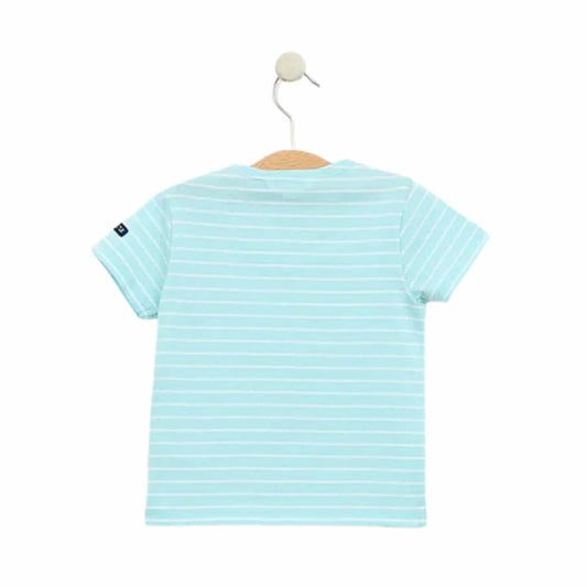 Baby's Short Sleeve Nautical Striped Shirt