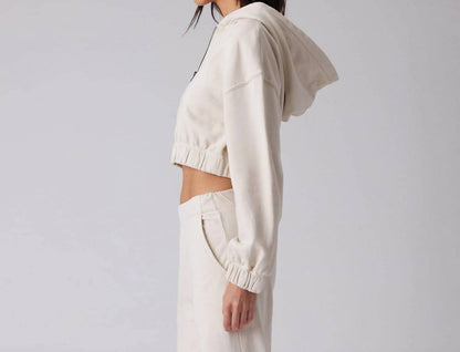 Women's Zip Crop Sweatshirt