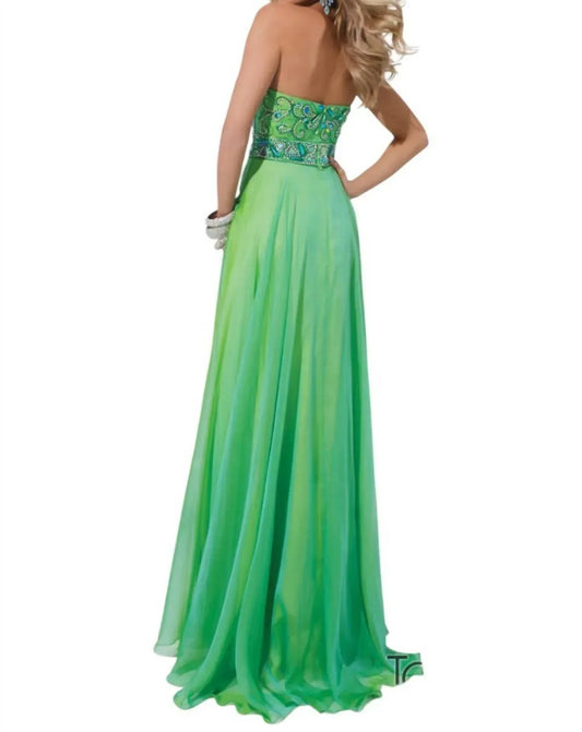 Tony Bowls - Two Tone Chiffon Strapless Gown - Rack Hunt
